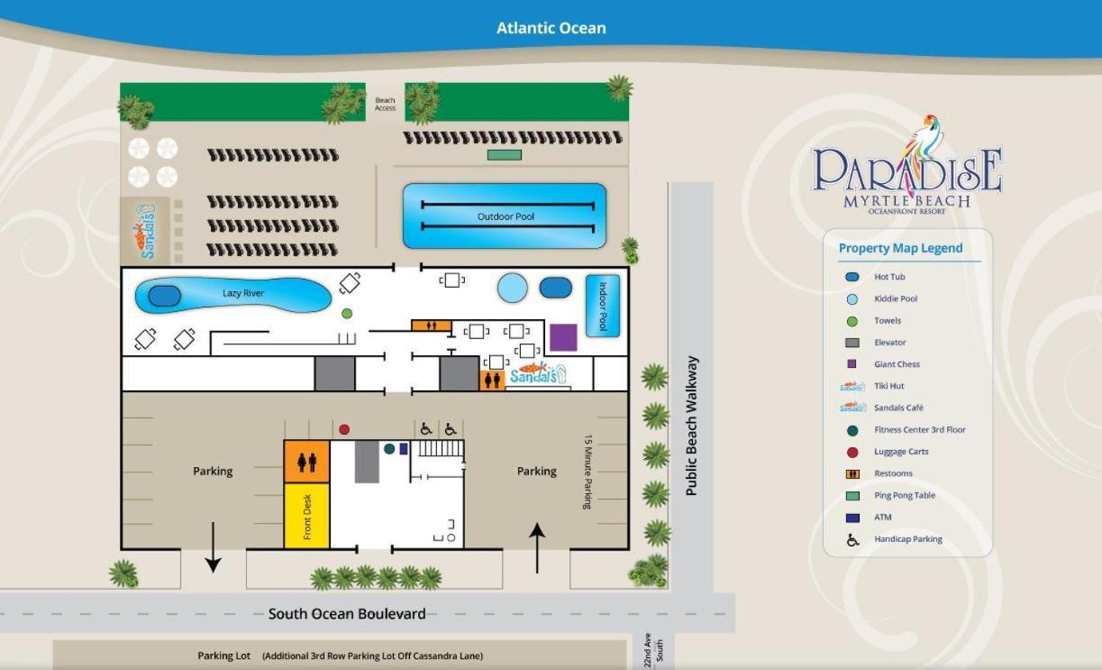 מירטל ביץ' Paradise Resort Unit 1407 מראה חיצוני תמונה